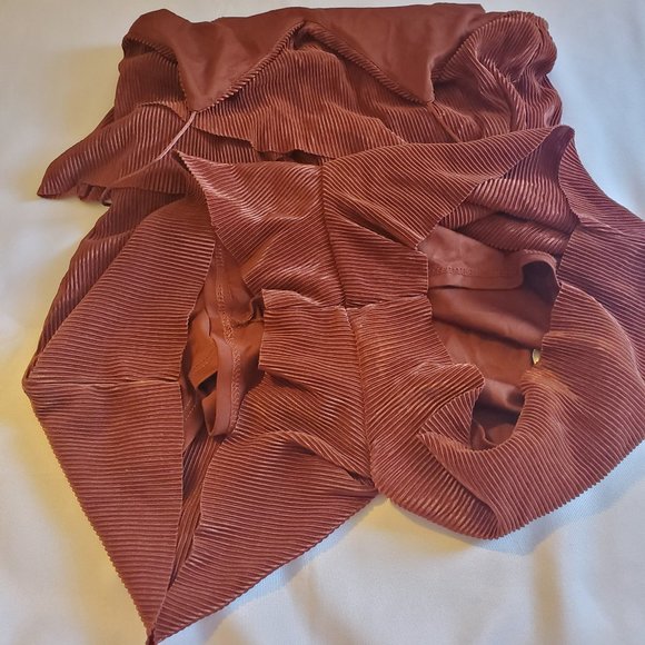 Silence & Noise Corduroy Rustic Copper Romper with Spaghetti Straps Sizes XS - Picture 11 of 16